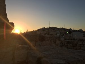 Sunset in the West Bank. 