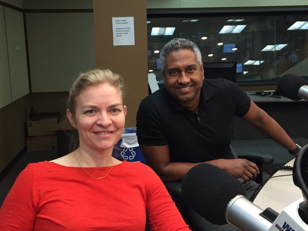 Dr. Samantha Anders & Dr. Ranji Verghese in the WCCO studio