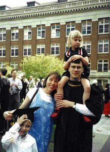 david hilden and family at graduation